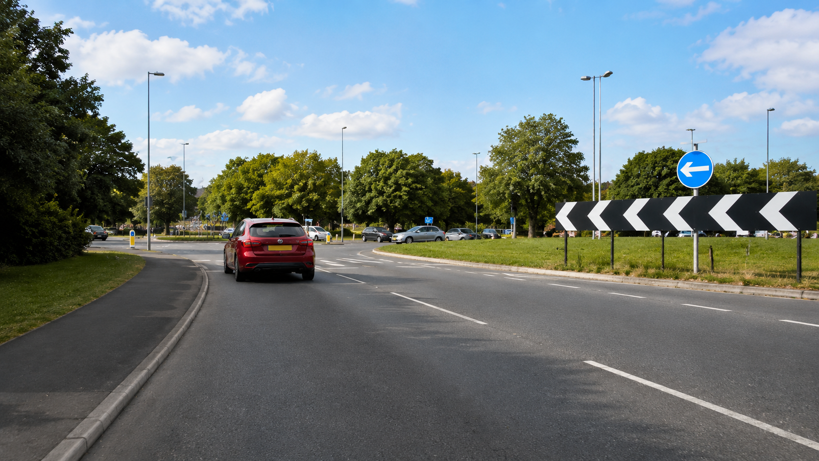 Local roundabout route practice