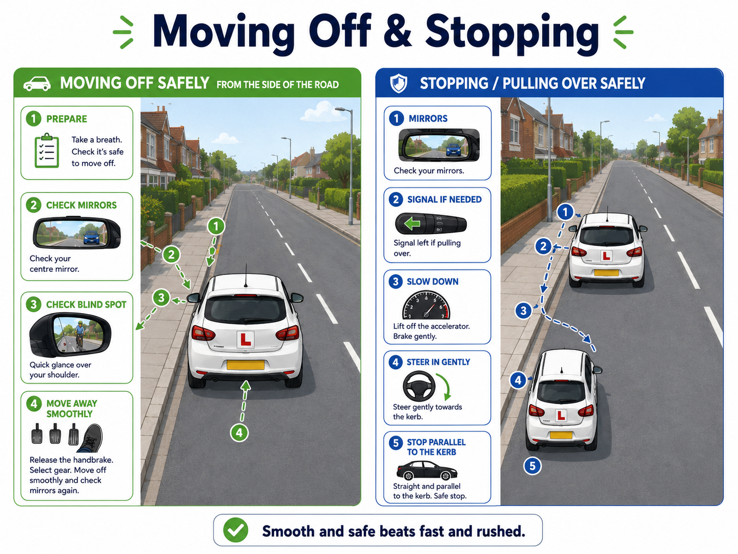 Moving off and stopping overview
